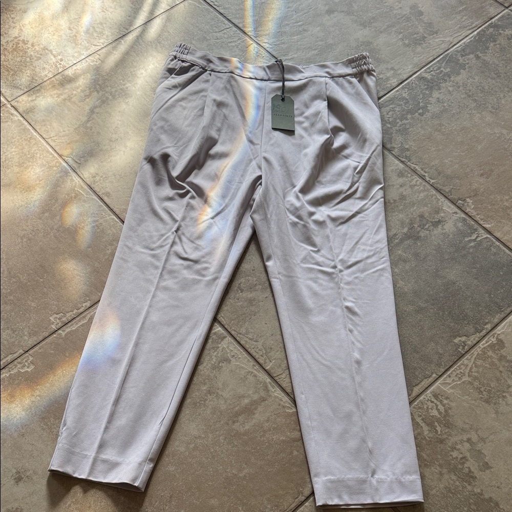 All Saints Men's Chinos in Light Gray